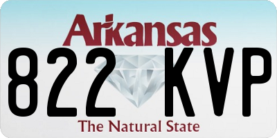 AR license plate 822KVP