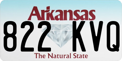 AR license plate 822KVQ