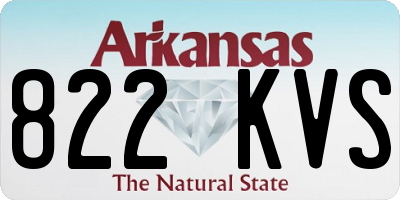 AR license plate 822KVS