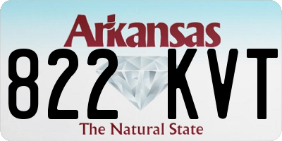 AR license plate 822KVT