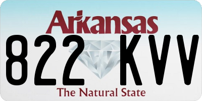 AR license plate 822KVV