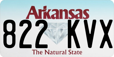 AR license plate 822KVX