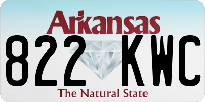 AR license plate 822KWC