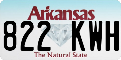 AR license plate 822KWH