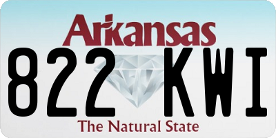 AR license plate 822KWI