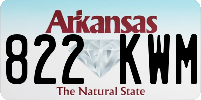 AR license plate 822KWM