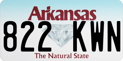AR license plate 822KWN