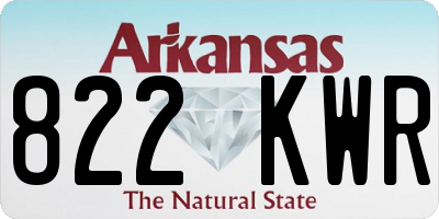 AR license plate 822KWR