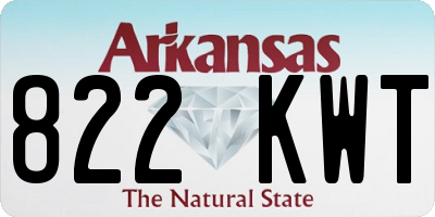 AR license plate 822KWT
