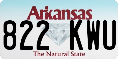 AR license plate 822KWU
