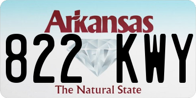AR license plate 822KWY
