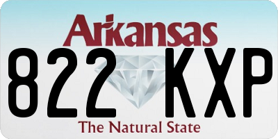 AR license plate 822KXP
