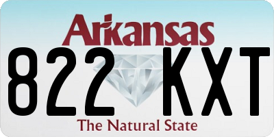 AR license plate 822KXT
