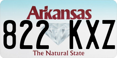 AR license plate 822KXZ