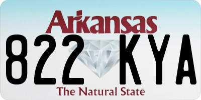 AR license plate 822KYA