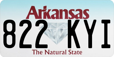 AR license plate 822KYI