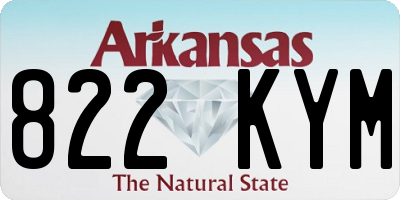 AR license plate 822KYM
