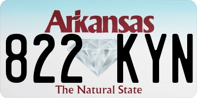 AR license plate 822KYN