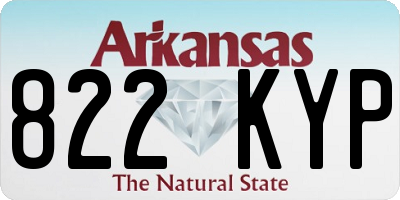 AR license plate 822KYP