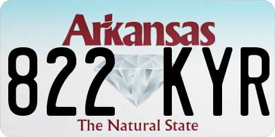 AR license plate 822KYR