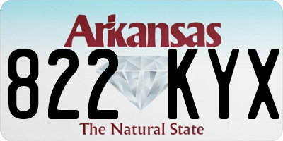 AR license plate 822KYX