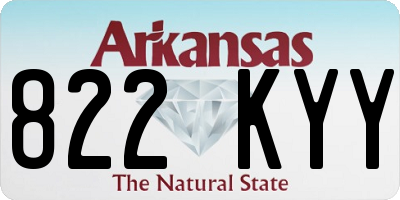 AR license plate 822KYY