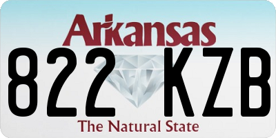 AR license plate 822KZB