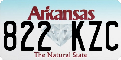 AR license plate 822KZC