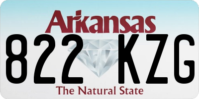 AR license plate 822KZG