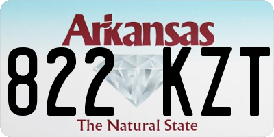 AR license plate 822KZT