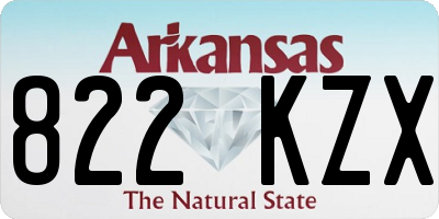 AR license plate 822KZX