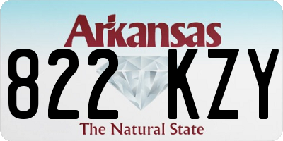 AR license plate 822KZY