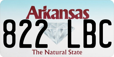 AR license plate 822LBC