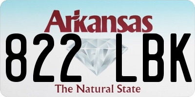 AR license plate 822LBK