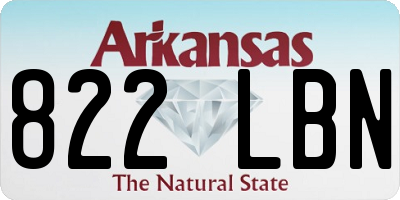 AR license plate 822LBN