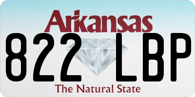 AR license plate 822LBP