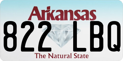 AR license plate 822LBQ
