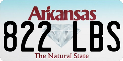 AR license plate 822LBS