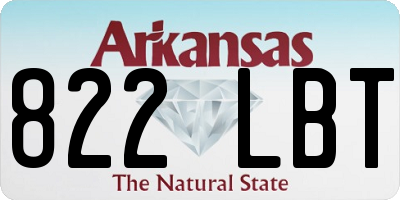 AR license plate 822LBT