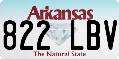 AR license plate 822LBV