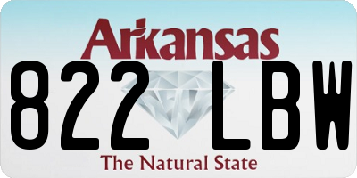 AR license plate 822LBW