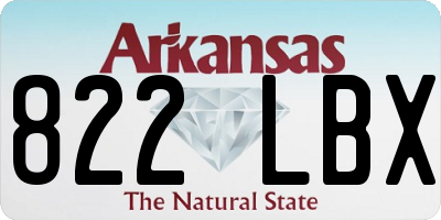 AR license plate 822LBX