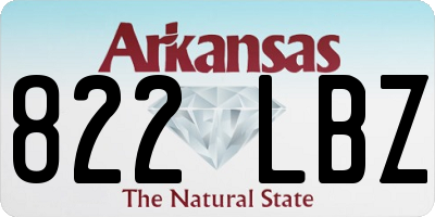 AR license plate 822LBZ