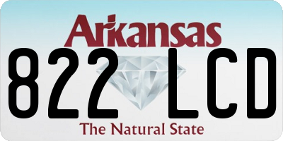AR license plate 822LCD