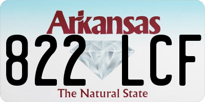 AR license plate 822LCF