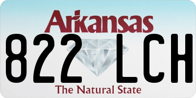 AR license plate 822LCH