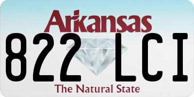 AR license plate 822LCI