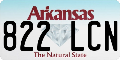 AR license plate 822LCN