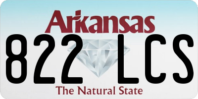 AR license plate 822LCS
