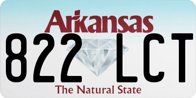 AR license plate 822LCT